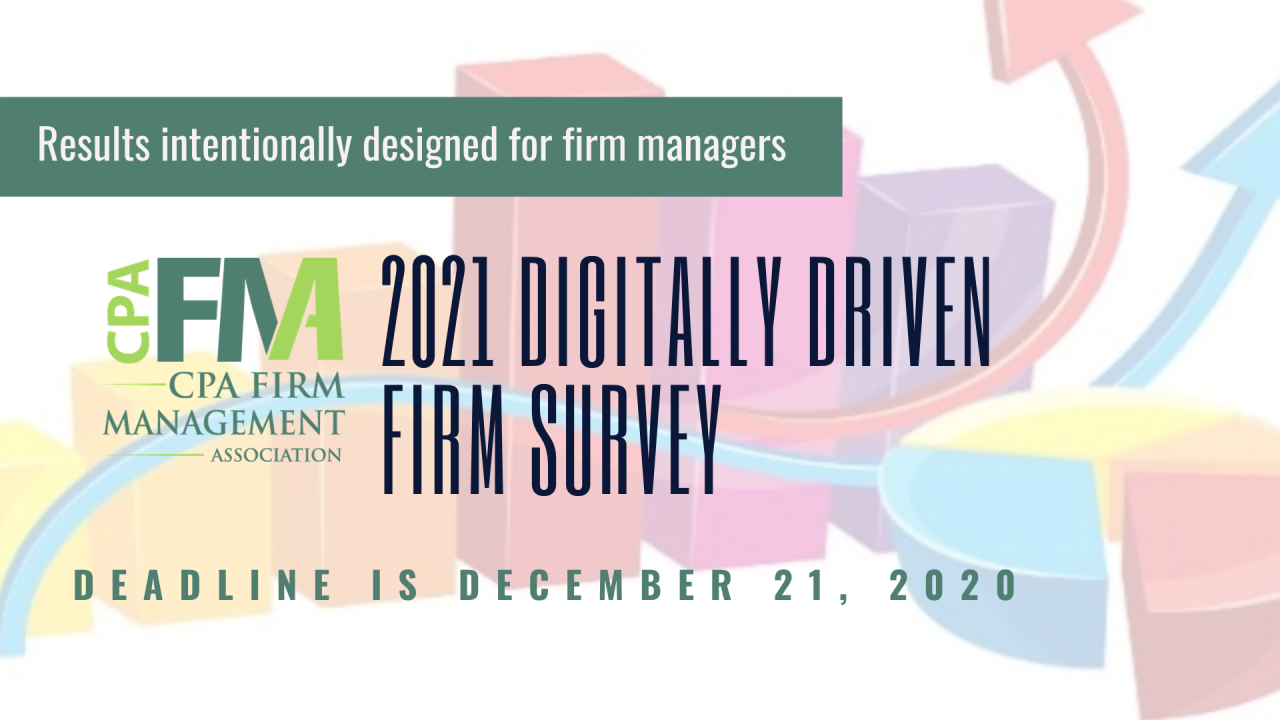 CPAFMA 2021 Digitally Driven Firm Survey Closes on December 21